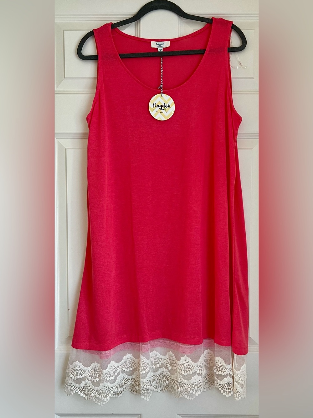 Hayden Coral Scoop Neck Tank Top